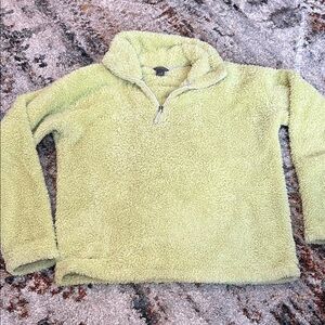 Eddie Bauer fuzzy quarter zip